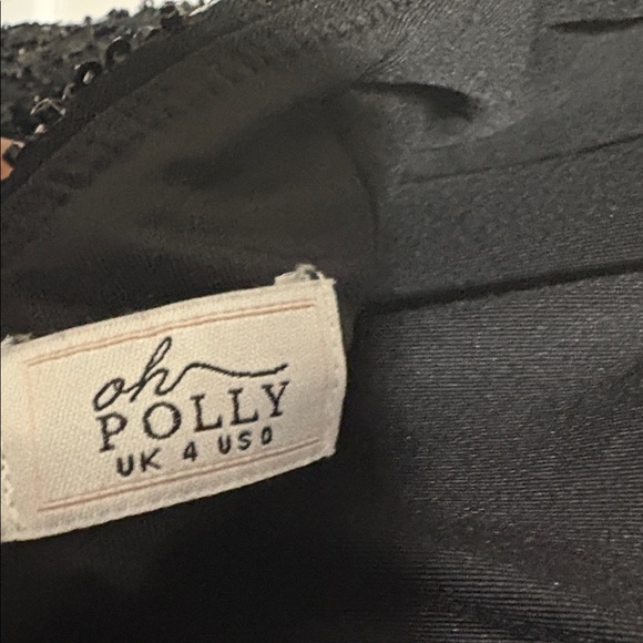 Oh Polly Black Beaded Glam Dress - Picture 6 of 6